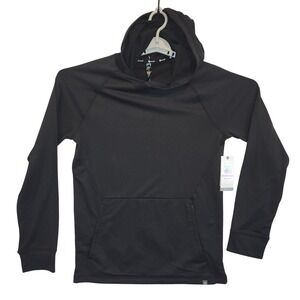 Gaiam Supine LS Hoodie Mens Small Black Activewear Pullover GAM241TL03017 NEW